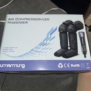 Air Compression Leg Massager Boots Circulation Foot Calf Thigh w Remote UM-03